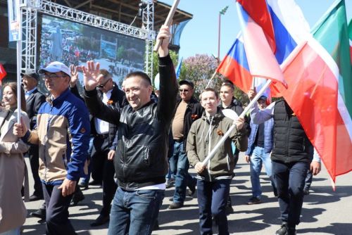 9 Май – Җиңү көнендә  Сабада 5 меңгә якын  кеше  парадка чыкты