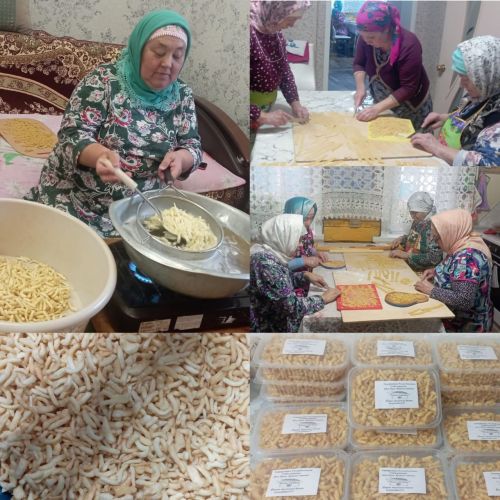 Ике басу Арташ авылы хатын-кызлары махсус хәрби операциядәге ватандашларыбызга гуманитар ярдәм әзерләп тапшырды