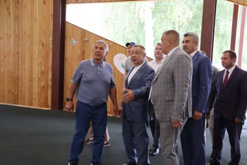 Татарстан Республикасы Рәисе  Рөстәм Миңнеханов Саба  районында булды