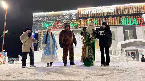 Төп чыршы янында «Сабагаз» идарәсе хезмәткәрләре оештырган бәйрәм чарасында бүген дә халык рәхәтләнеп күңел ачты (+видео)