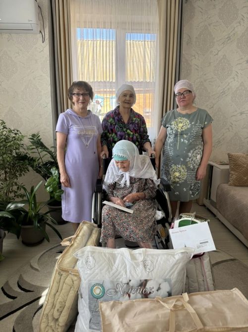 Мамалай авылында гомер итүче  Сәвия Заһидуллинаны 95 яшьлек юбилее белән котладылар