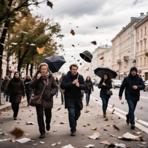 Татарстанда бүген яңгыр, җепшек кар явачак һәм көчле җил саклана