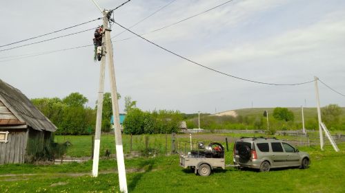 Тимершык авылында урам яктырткычлары урнаштырылды