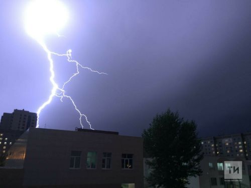 Татарстанда давыл 12 агачны аударды һәм мең йортны утсыз калдырды