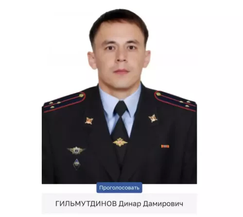 «Халык участковые 2026» конкурсында  районыбыз данын — өлкән лейтенант Динар Гыйльметдинов  яклый