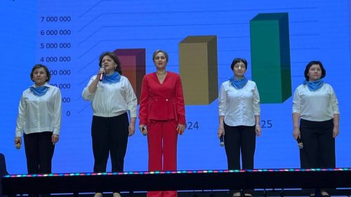 Халыкара хатын-кызлар көне уңаеннан район мәдәният йортында узган бәйрәм чарасыннан фоторепортаж