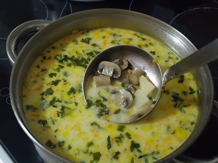 Грибной сливочный суп