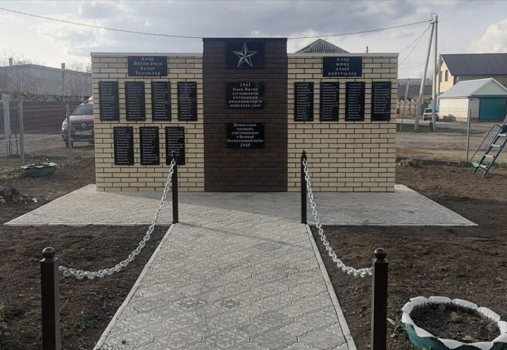 Мамалайда Бөек Ватан сугышында катнашучыларга һәйкәл төзү эшләре төгәлләнде