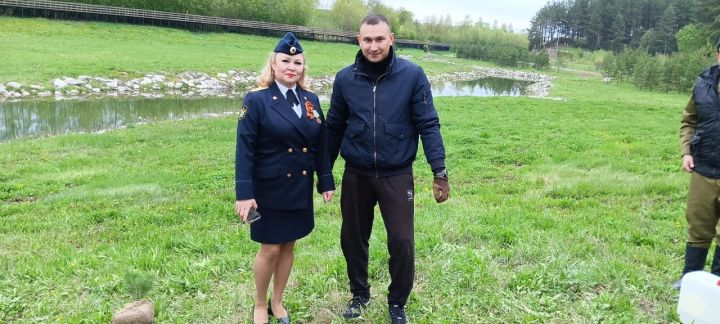 Бәйрәм көнне «Ямьле Саба» яр буенда 140 төп агач утыртылды