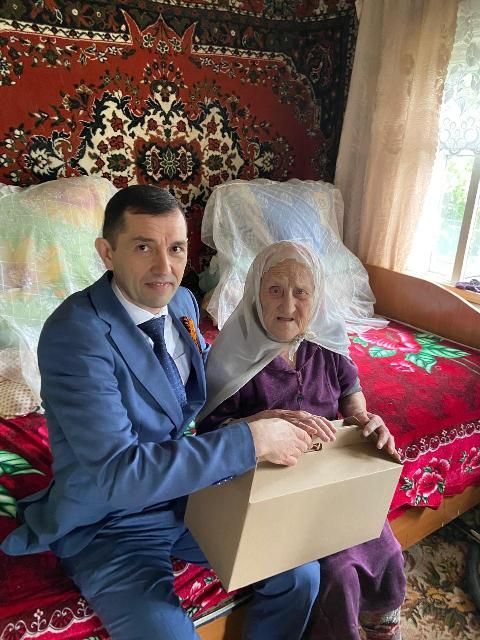 Олы Шыңар авыл җирлегендә тыл ветераннарын котладылар