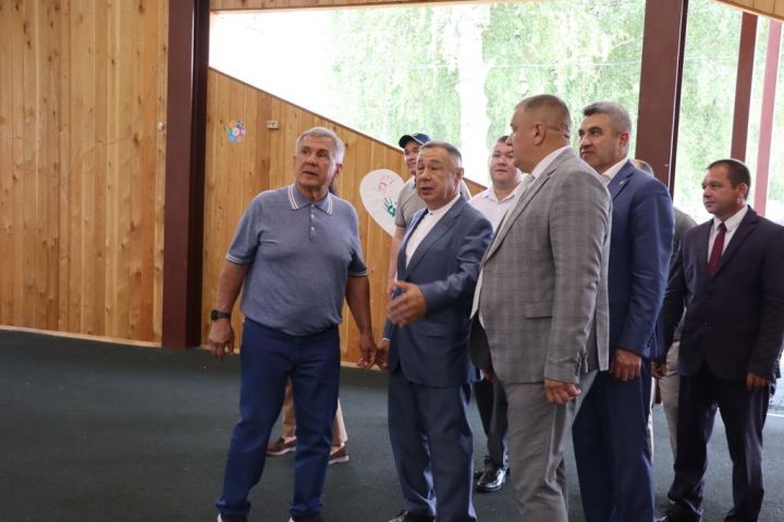 Татарстан Республикасы Рәисе  Рөстәм Миңнеханов Саба  районында булды