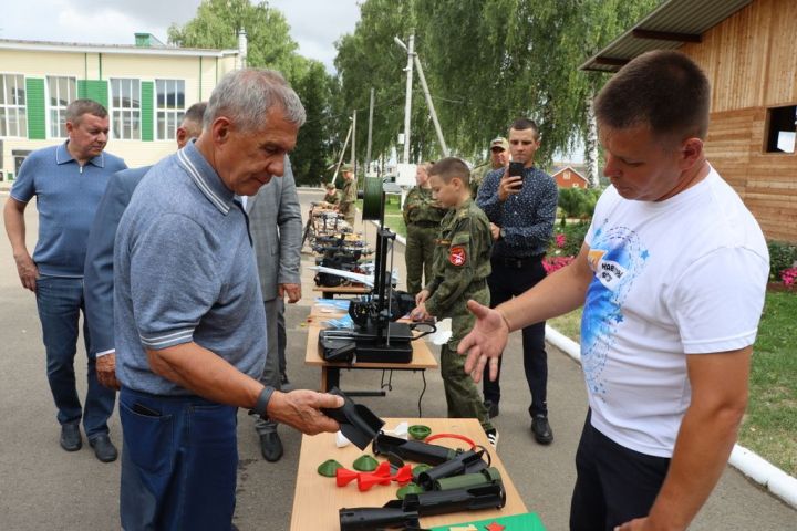Татарстан Республикасы Рәисе  Рөстәм Миңнеханов Саба  районында булды