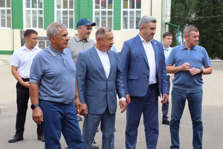 Татарстан Республикасы Рәисе  Рөстәм Миңнеханов Саба  районында булды