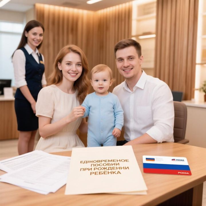 2026 ел башыннан Россия Социаль фонд  бүлеге бала туганда бер тапкыр бирелә торган пособиеләргә 36 миллион сумнан артык акча җибәргән