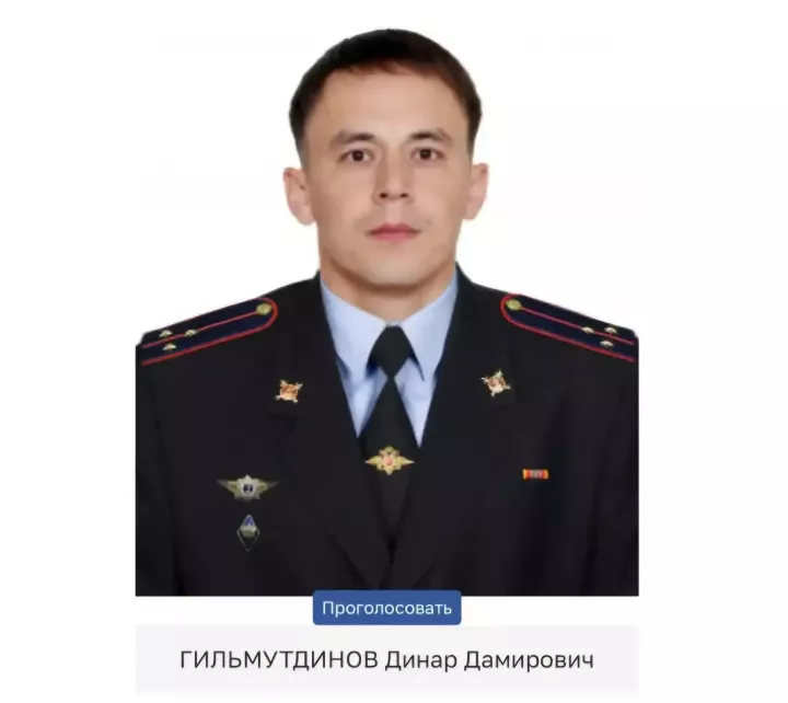 «Халык участковые 2026» конкурсында  районыбыз данын — өлкән лейтенант Динар Гыйльметдинов  яклый